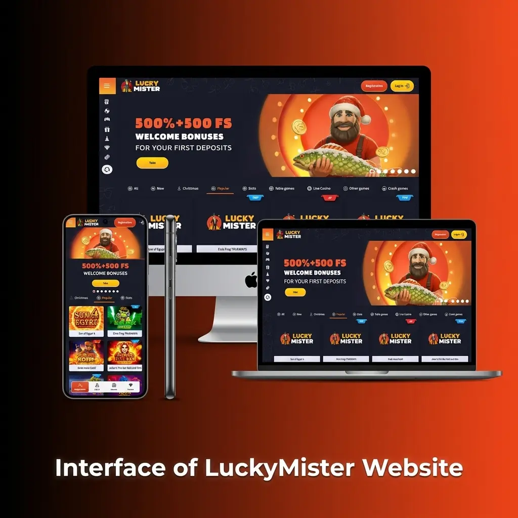 LuckyMister UK website interface with navigation bar, favourites pinning, league filters, odds format and quick bet settings