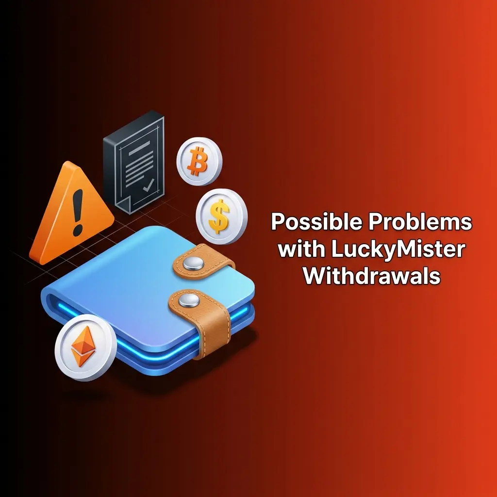 Common LuckyMister withdrawal problems: verification, payment mismatch, delays, card reversals and USDT ERC20 errors